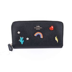 NEW Coach Limited Edition Souvenir Patches Accordion Zip Wallet